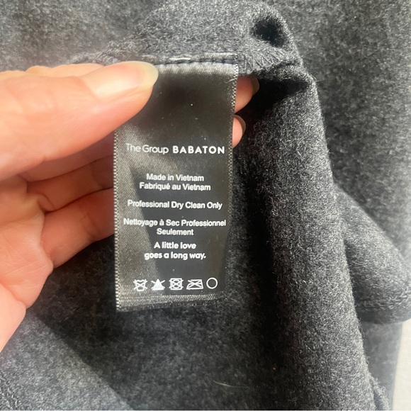 NWT Babaton Aritzia Notley Wool sleeveless ruched waisted dress Sz XXS - Picture 7 of 11